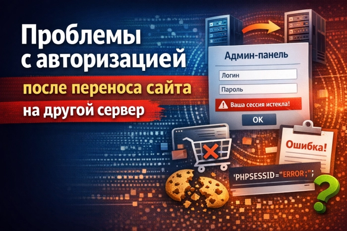 Проблемы с авторизацией после переноса сайта на другой сервер