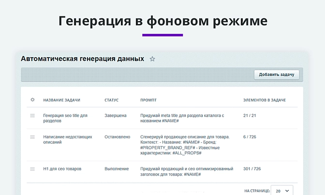 Генерация контента нейросетями для Битрикс описание возможностей 4