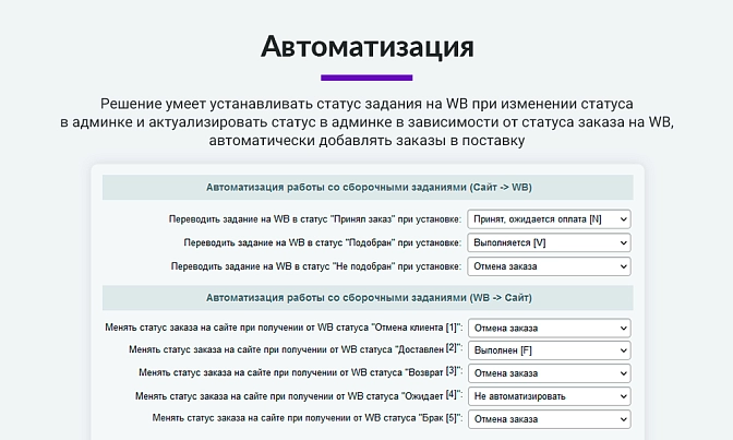 Интеграция с Wildberries для Битрикс описание возможностей 7