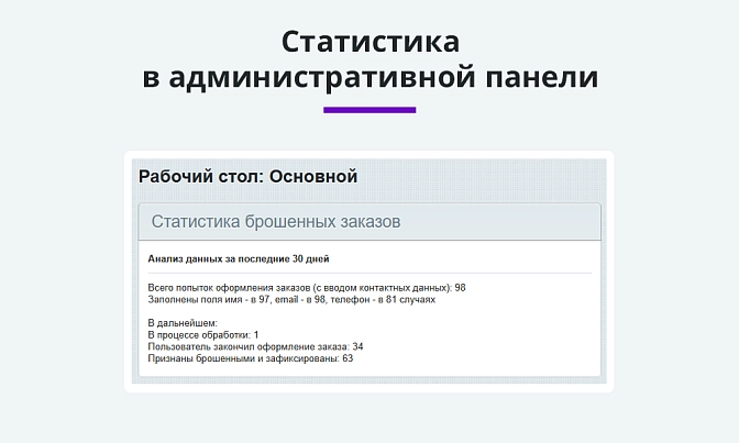 Ловец брошенных корзин для Битрикс описание возможностей 4