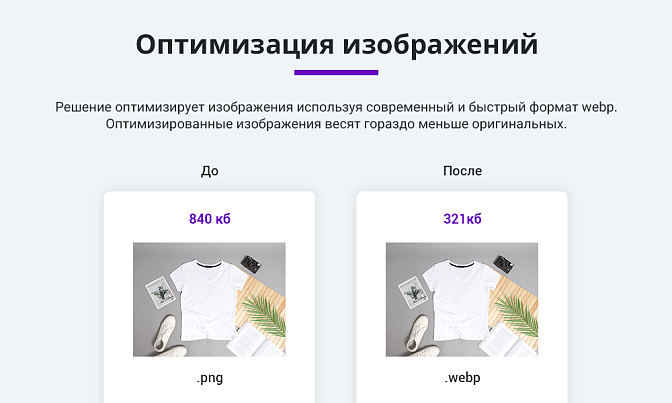 Ускорение загрузки сайта для Битрикс описание возможностей 2