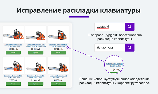 Умный поиск с исправлением ошибок для Битрикс описание возможностей 4